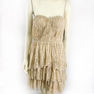 Robert Rodriguez mini ruffled lace dress size 6